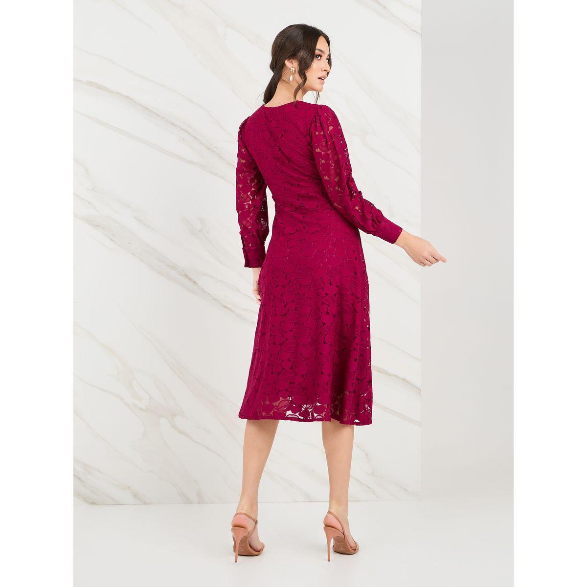 فستان ميدي بتفاصيل دانتيل-women-clothing-dresses-image-4