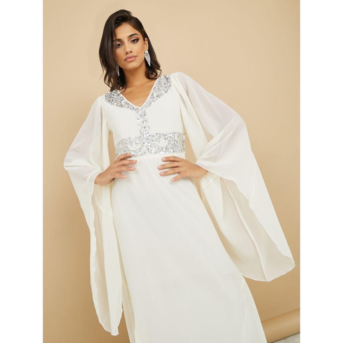 Styli Embellished Sequined A-Line Maxi Dress-women-clothing-dresses-image-3