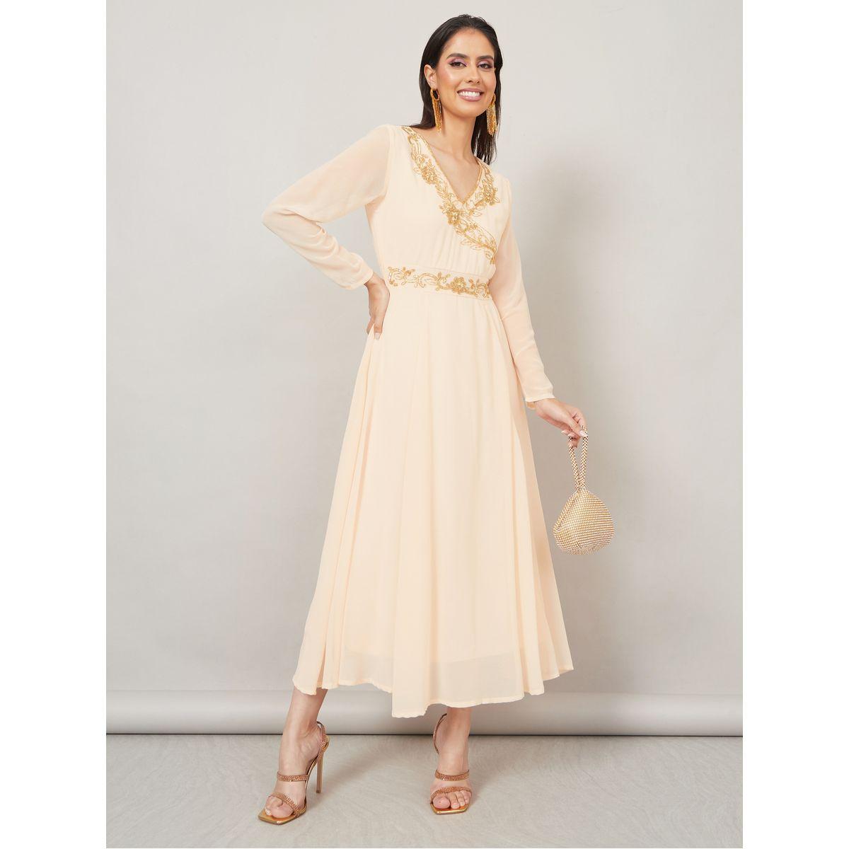 فستان ميدي مزين بالترتر-women-clothing-dresses-image-1