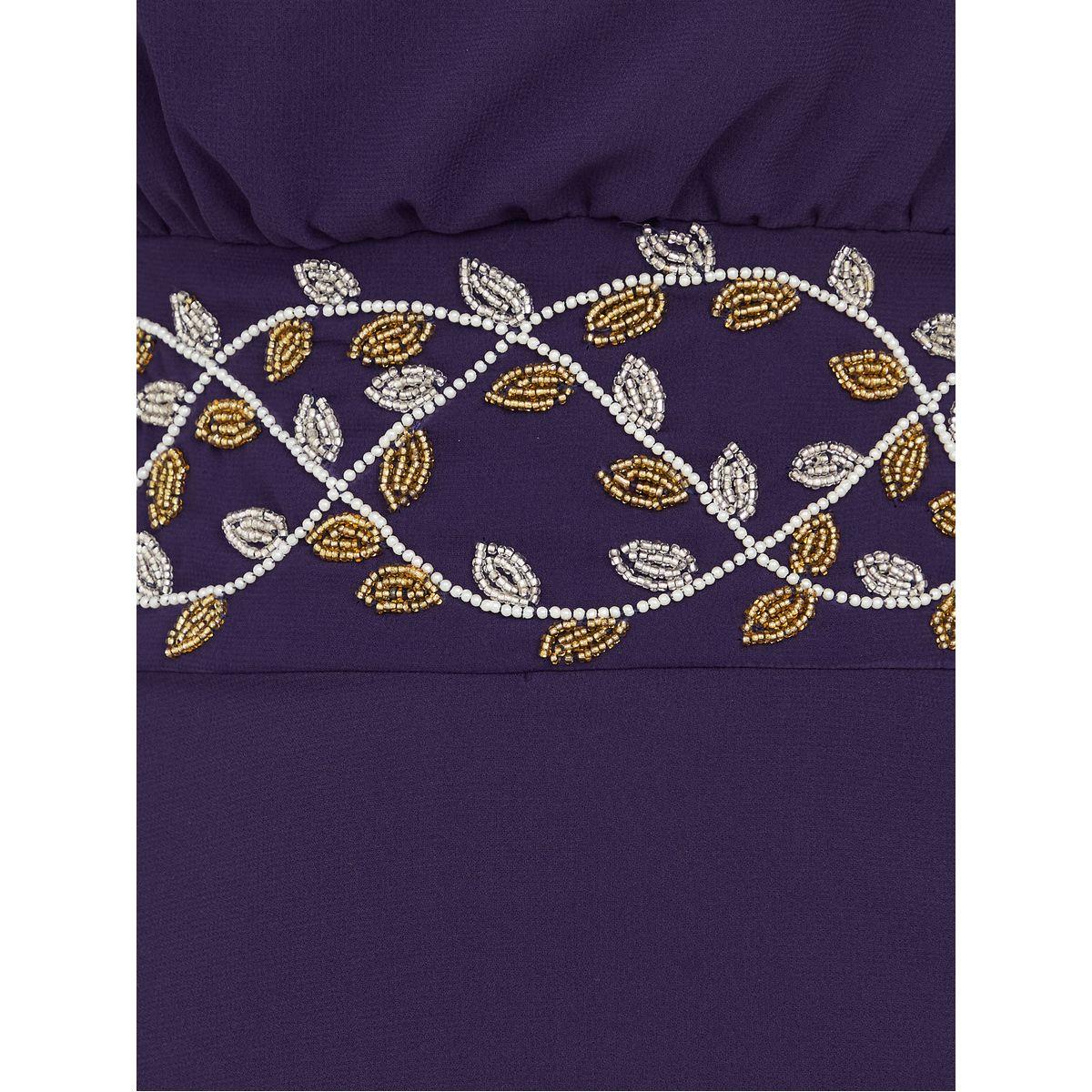 Styli Beaded Waistband Cowl Neck A-Line Midi Dress-women-clothing-dresses-image-3