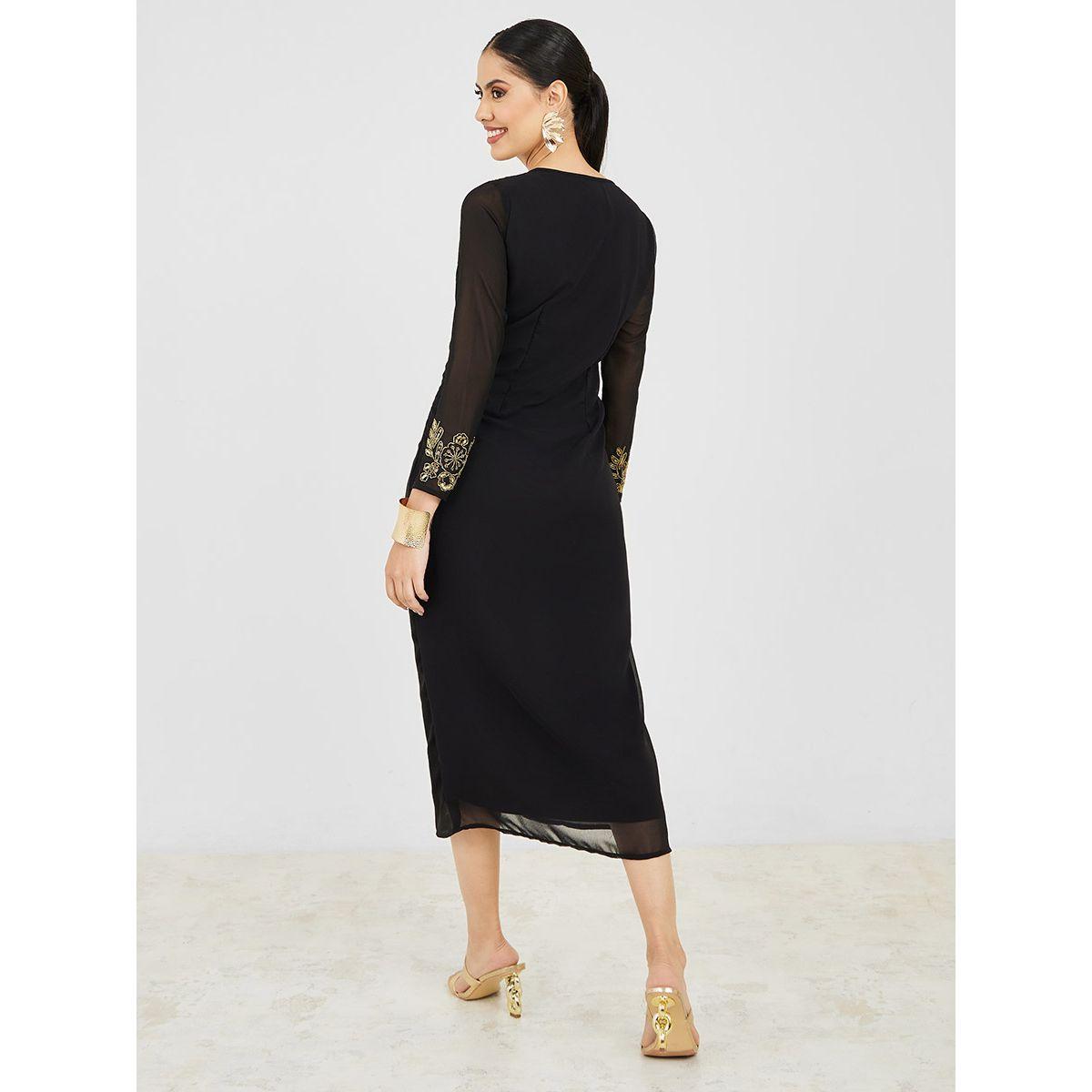 Styli Sequin Embellished Shift Midi Dress-women-clothing-dresses-image-4