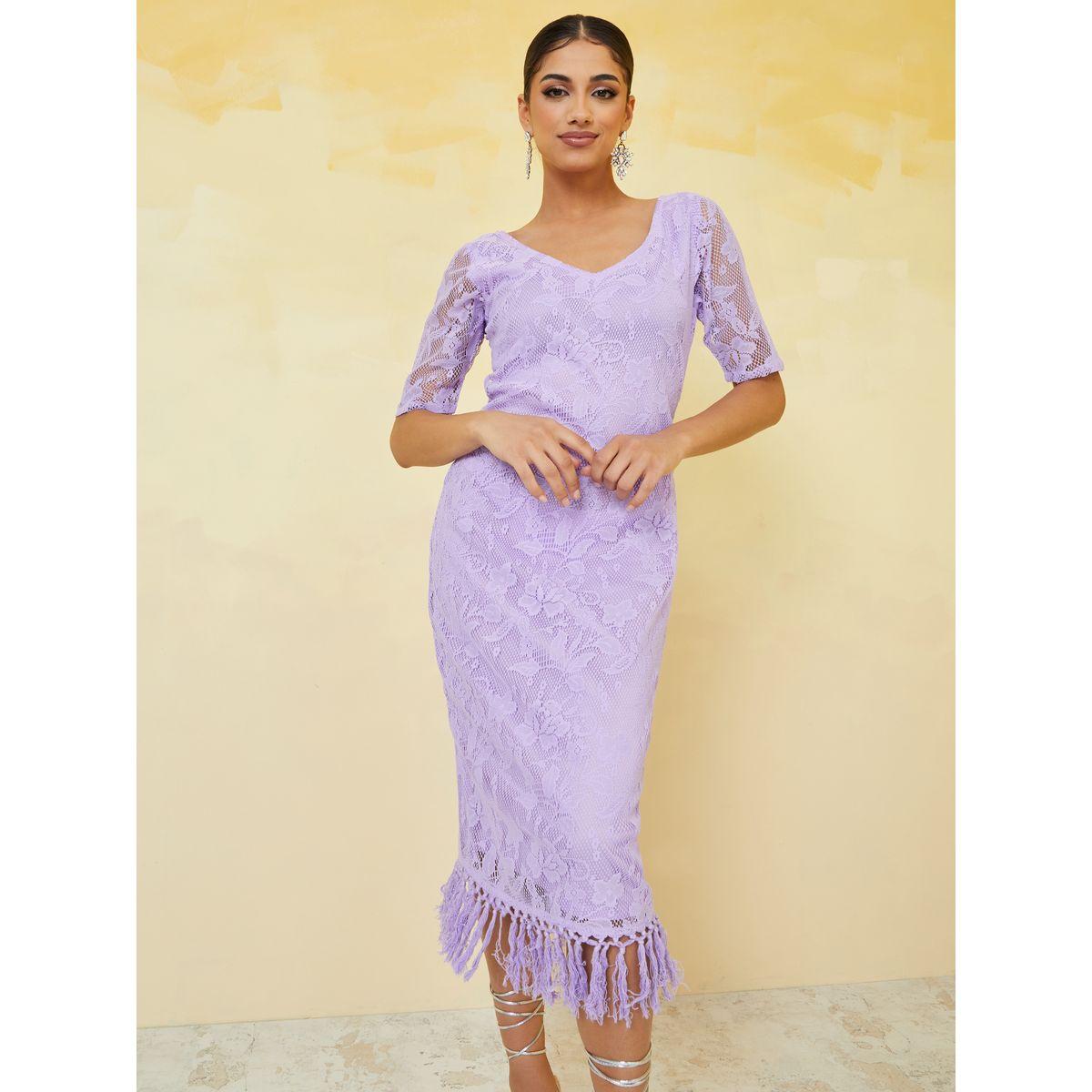 فستان ميدي بتداخلات دانتيل-women-clothing-dresses-image-1