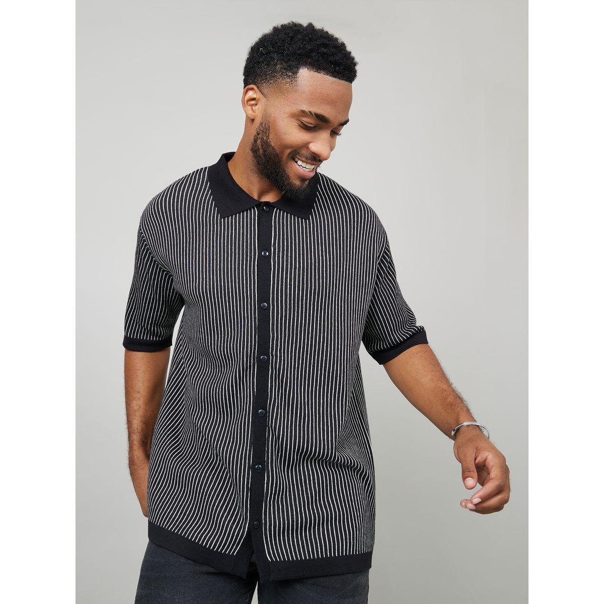 Styli Premium Striped Knitted Shirt-men-clothing-shirts-image-1