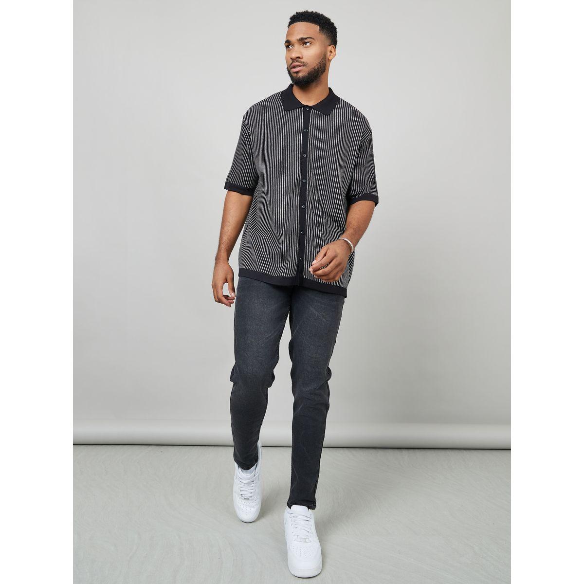 Styli Premium Striped Knitted Shirt-men-clothing-shirts-image-2
