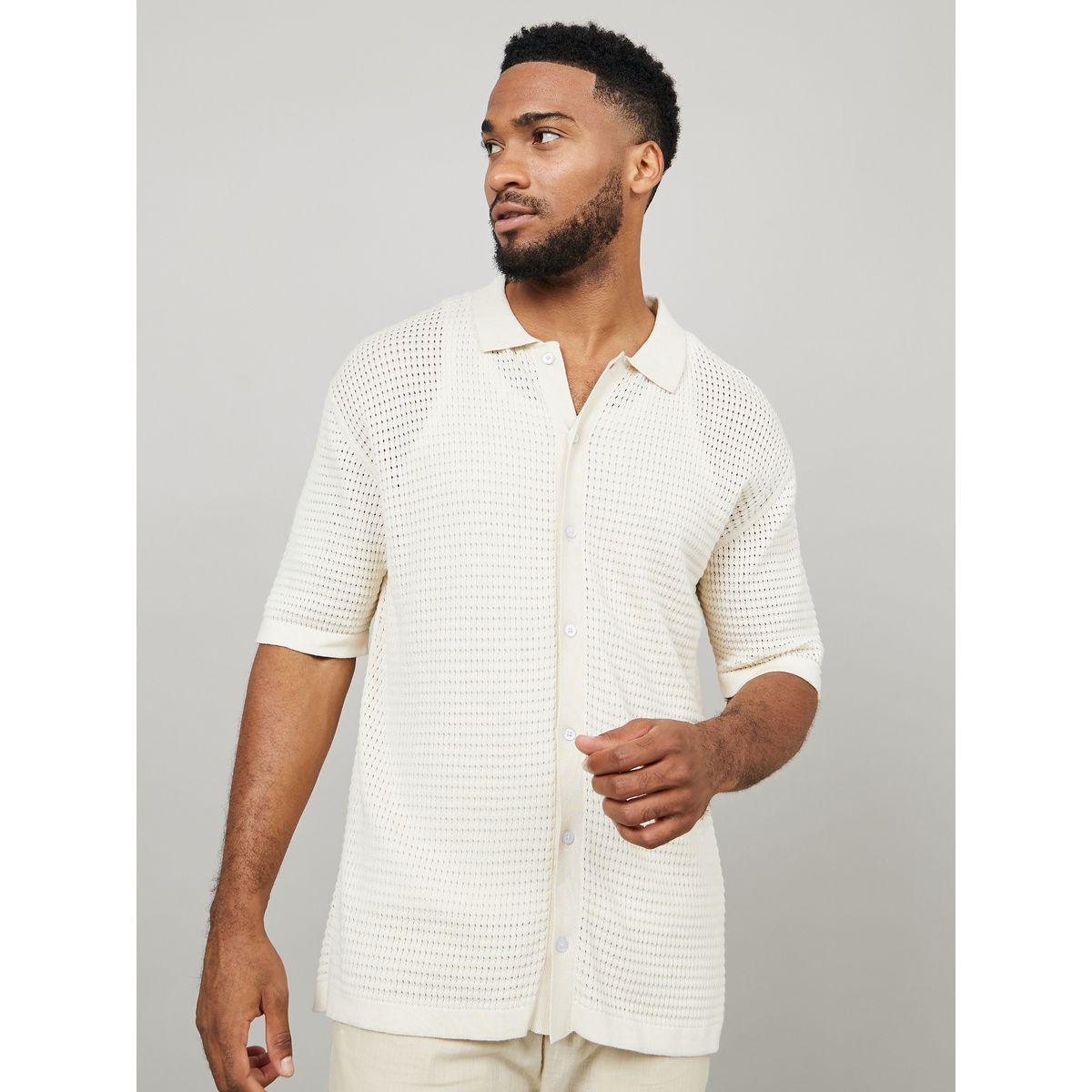 Styli Premium Pointelle Mesh Knitted Shirt-men-clothing-shirts-image-3