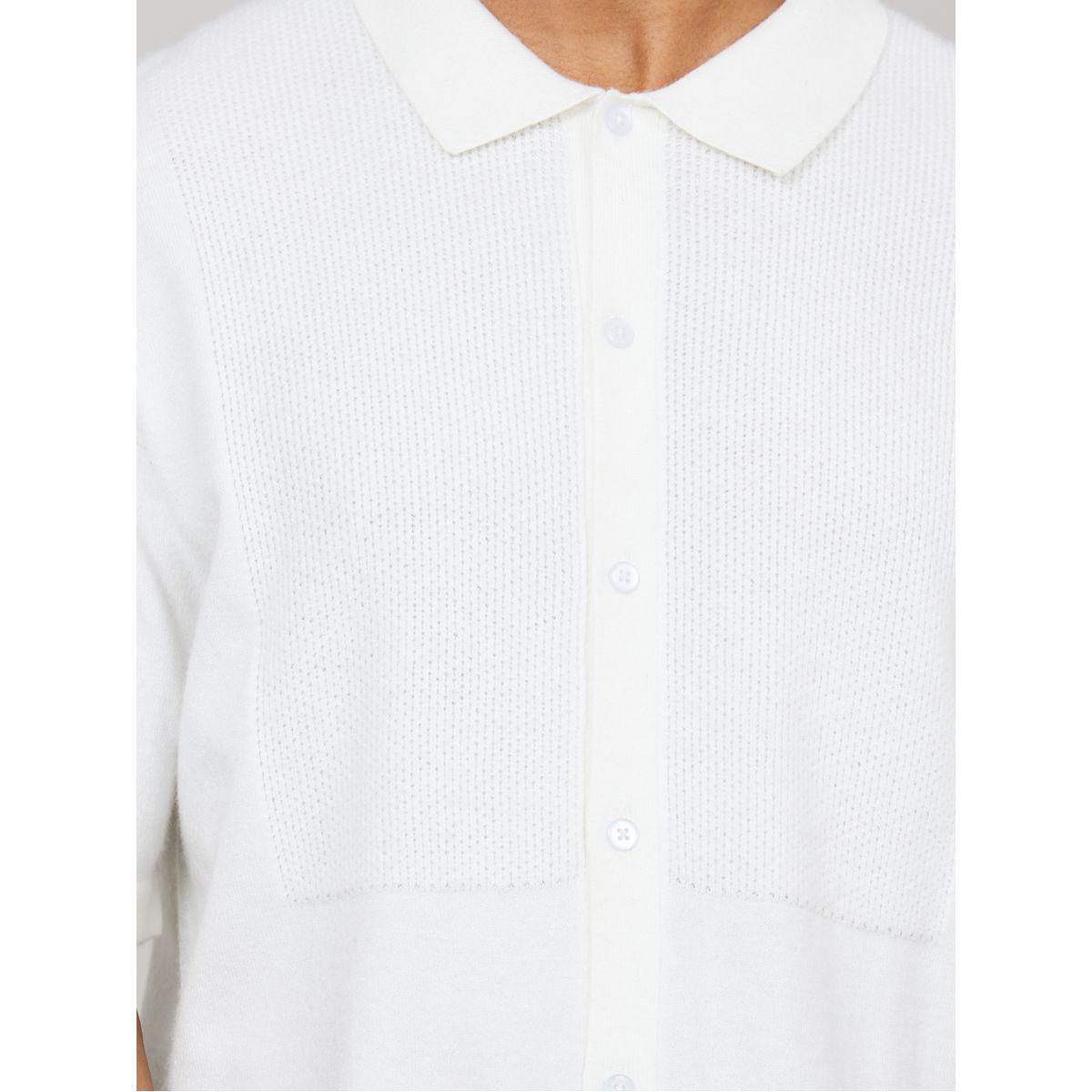 Styli Premium Textured Knit Shirt with Pattern Rib Detail-men-clothing-shirts-image-4