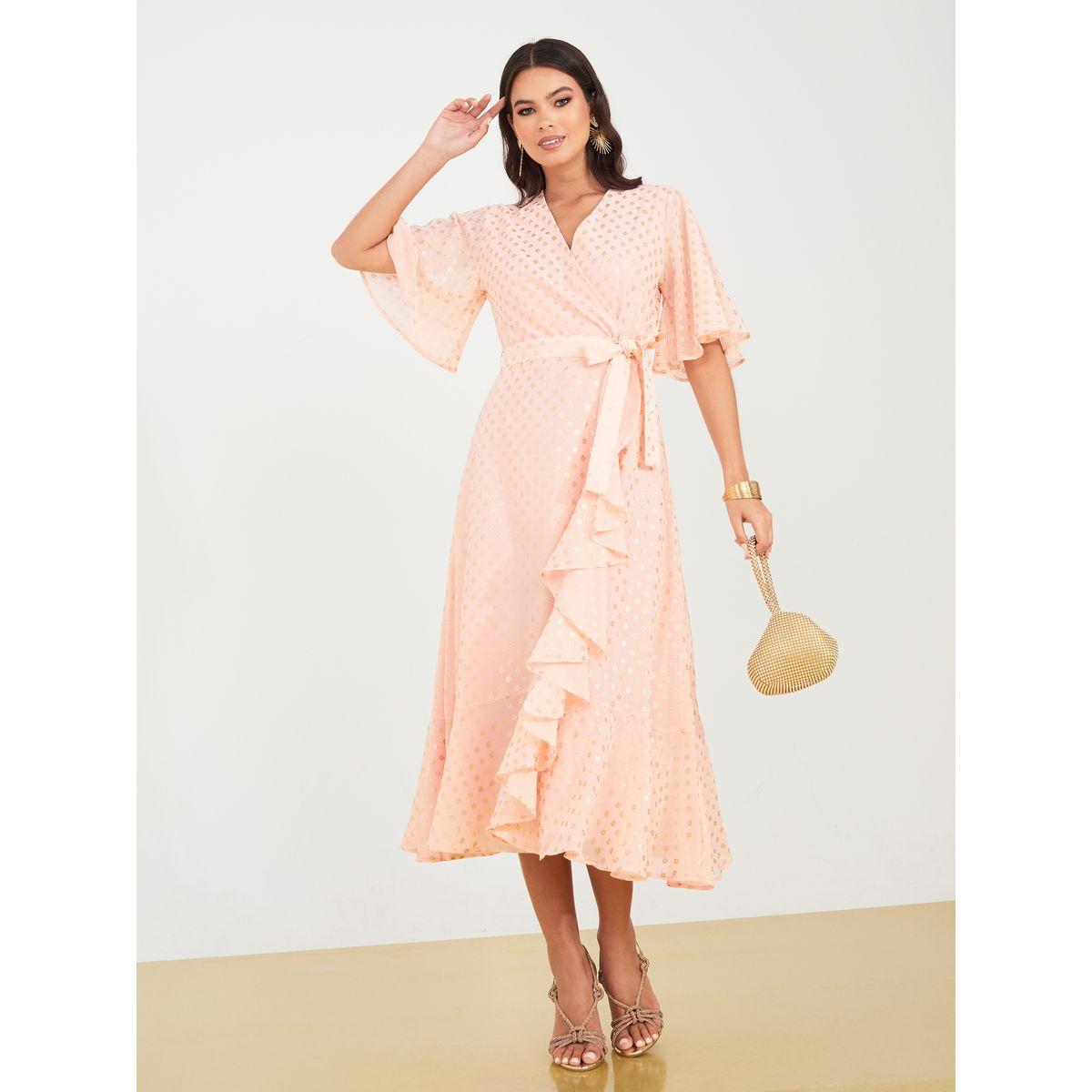 Styli Foil Print Wrap Midi Dress-women-clothing-dresses-image-1