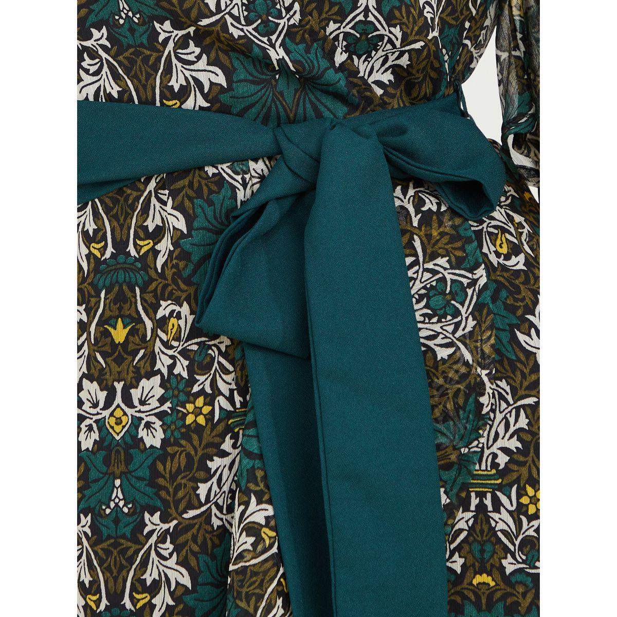 Styli Flare Sleeve Floral A-Line Midi Dress-women-clothing-dresses-image-3