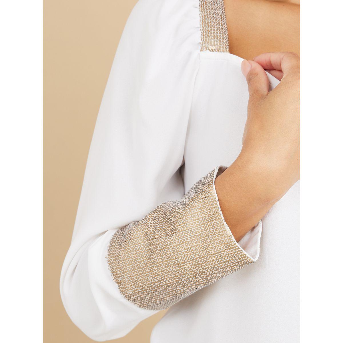 Styli Sequin Detail Sweetheart Neck Regular Length Top-women-clothing-shirtsandblouses-blouses-image-4