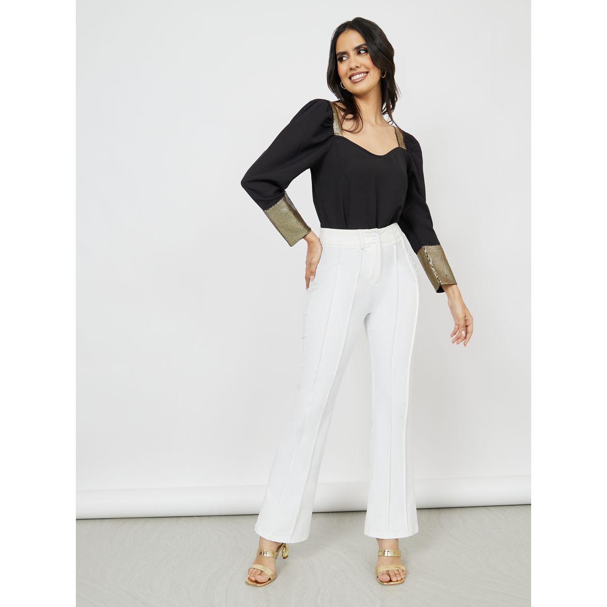 Styli Sequin Detail Sweetheart Neck Regular Length Top-women-clothing-shirtsandblouses-blouses-image-2