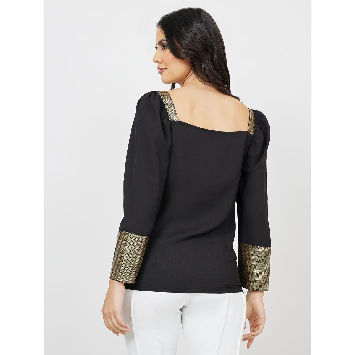 Styli Sequin Detail Sweetheart Neck Regular Length Top-women-clothing-shirtsandblouses-blouses-image-5