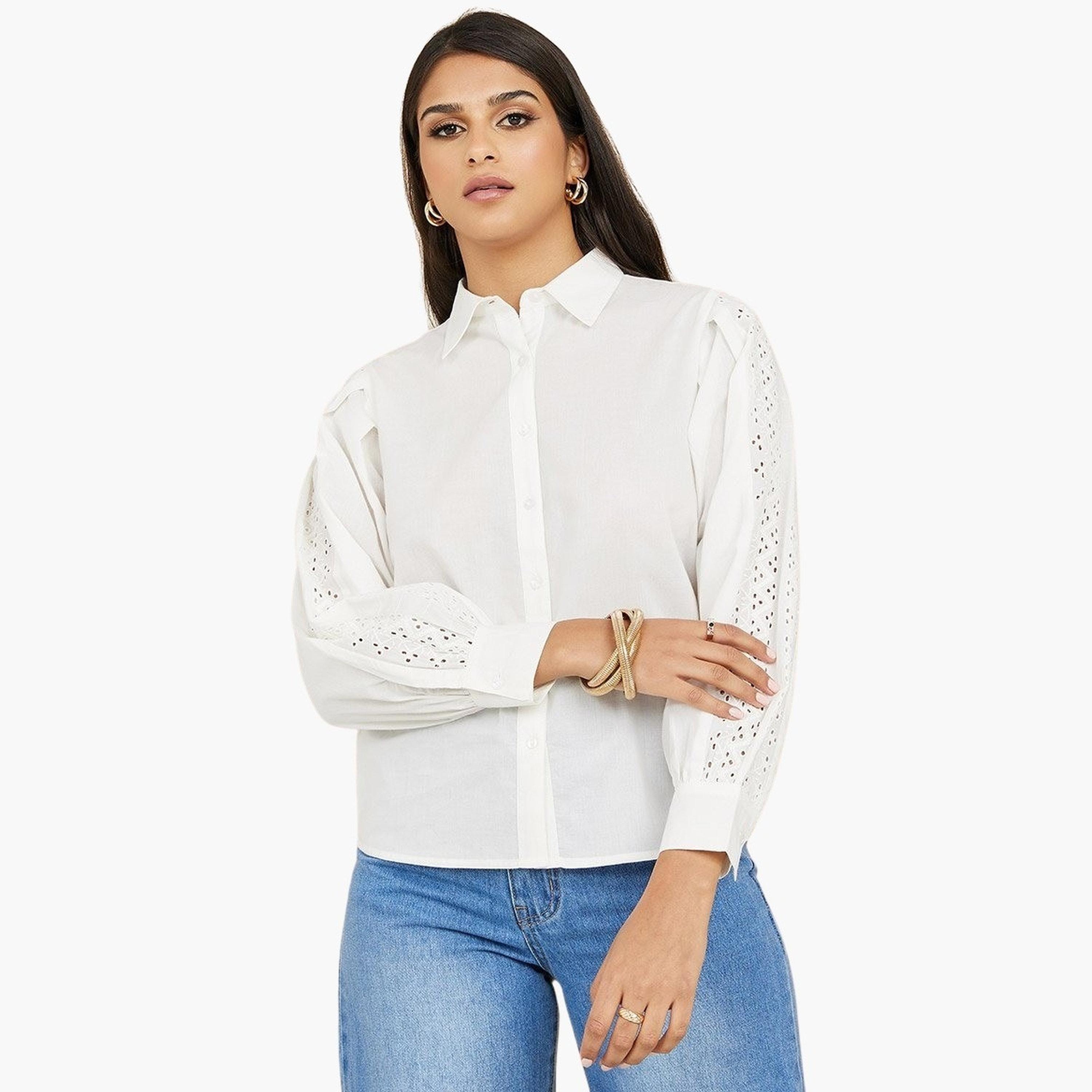 Styli Broderie Long Sleeve Regular Fit Shirt-women-clothing-shirtsandblouses-shirts-image-3