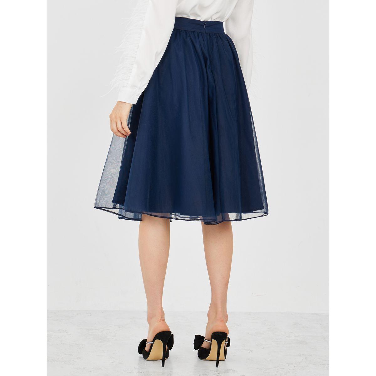 Styli Solid A-Line Midi Skirt-women-clothing-bottoms-skirts-image-4
