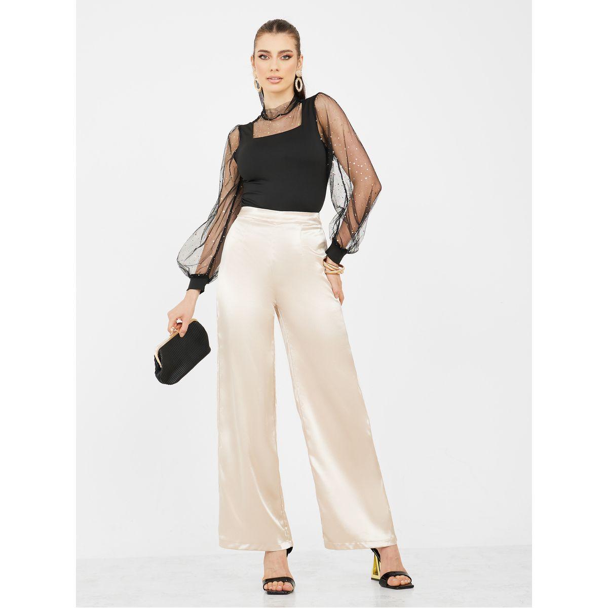 بنطال كاجوال بقصة مستقيمة-women-clothing-bottoms-trousers-image-2