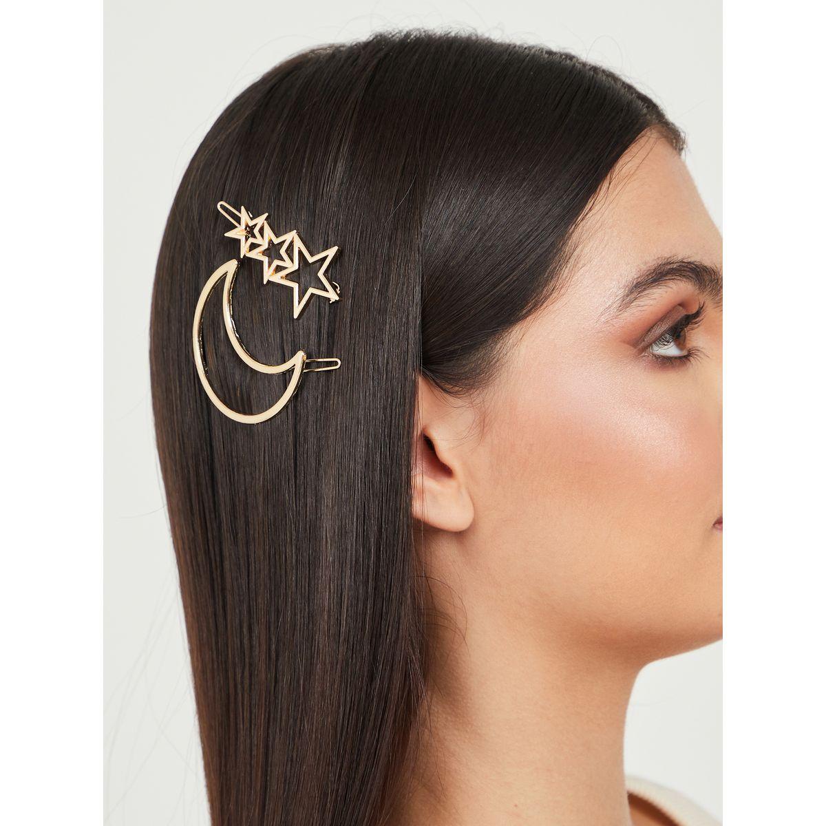 Styli Set of 2 - Moon & Star Hair Clip-women-hairaccessories-clips-image-2