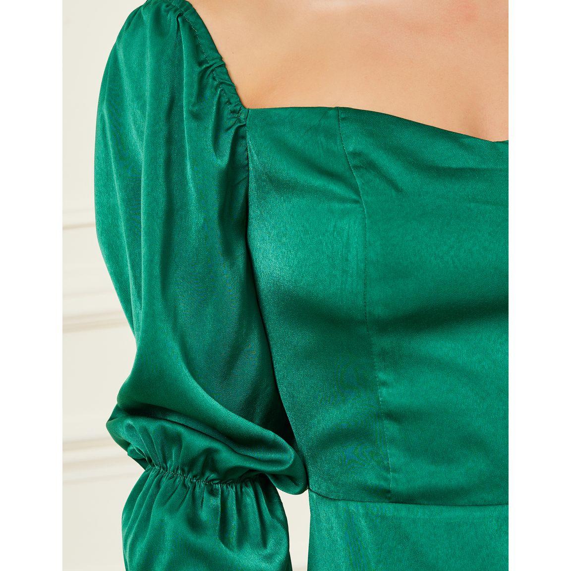 Styli Solid Sweetheart Neck A-Line Midi Dress-women-clothing-dresses-image-3