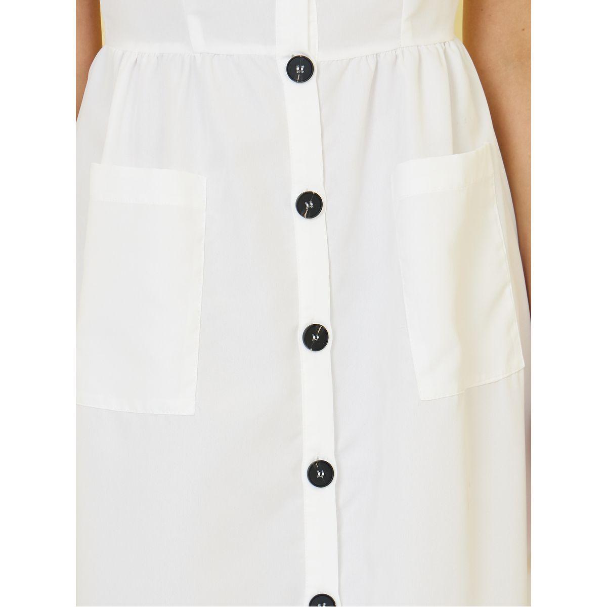Styli Pocket Detail A-Line Midi Dress-women-clothing-dresses-image-3
