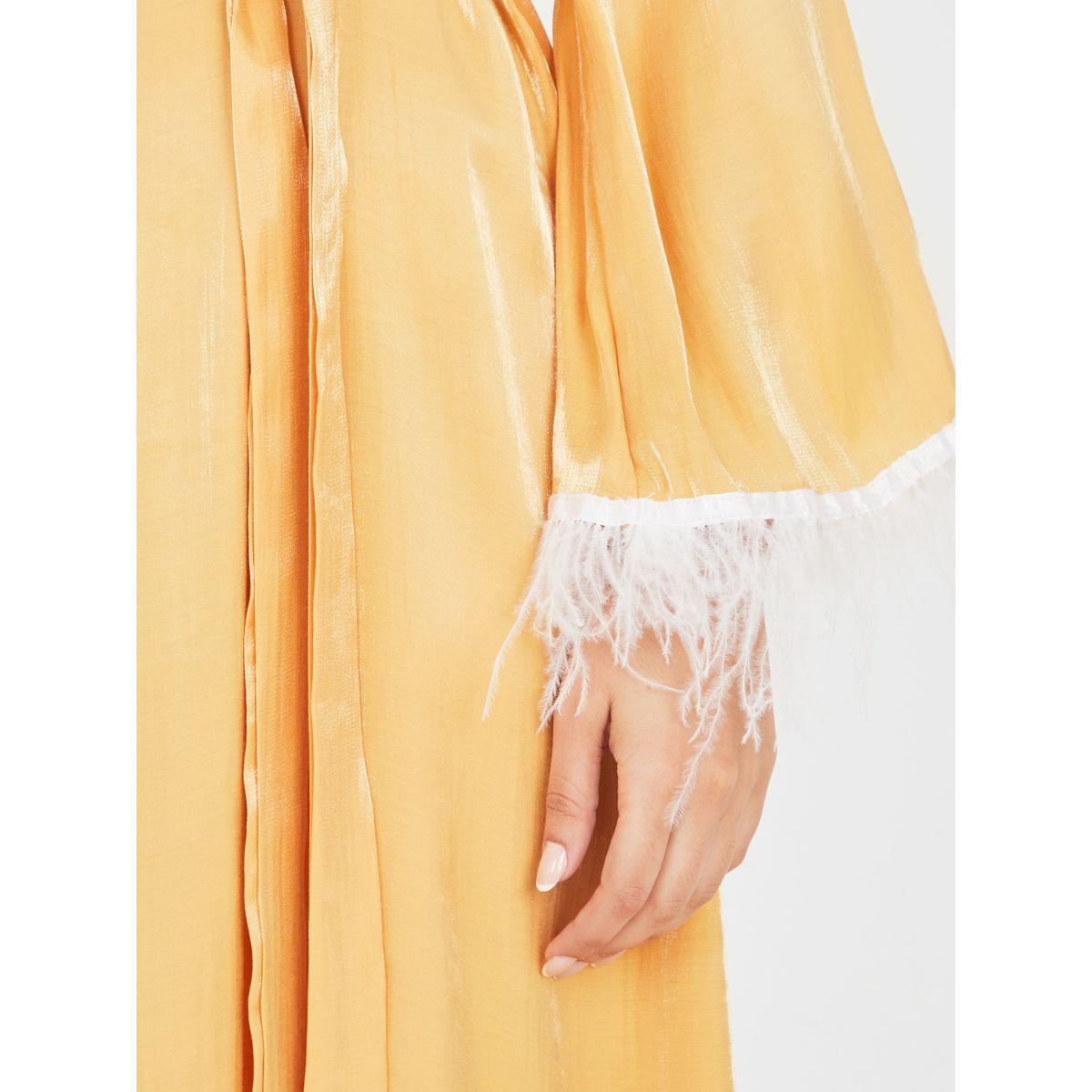 جلابية طويلة مزينة بريش صناعي-women-arabicclothing-jalabiyas-image-3