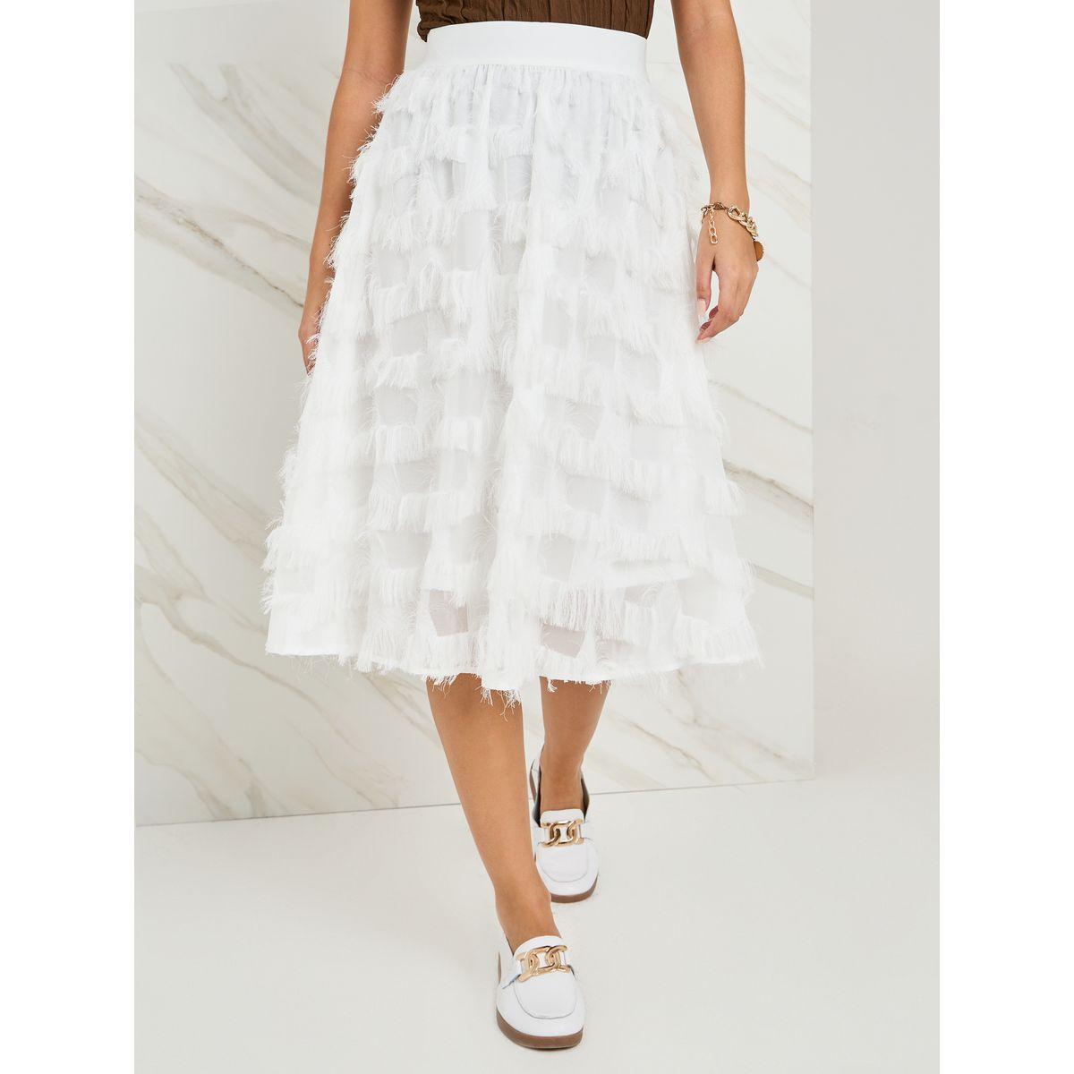 Styli Feathered Midi Skirt-women-clothing-bottoms-skirts-image-1