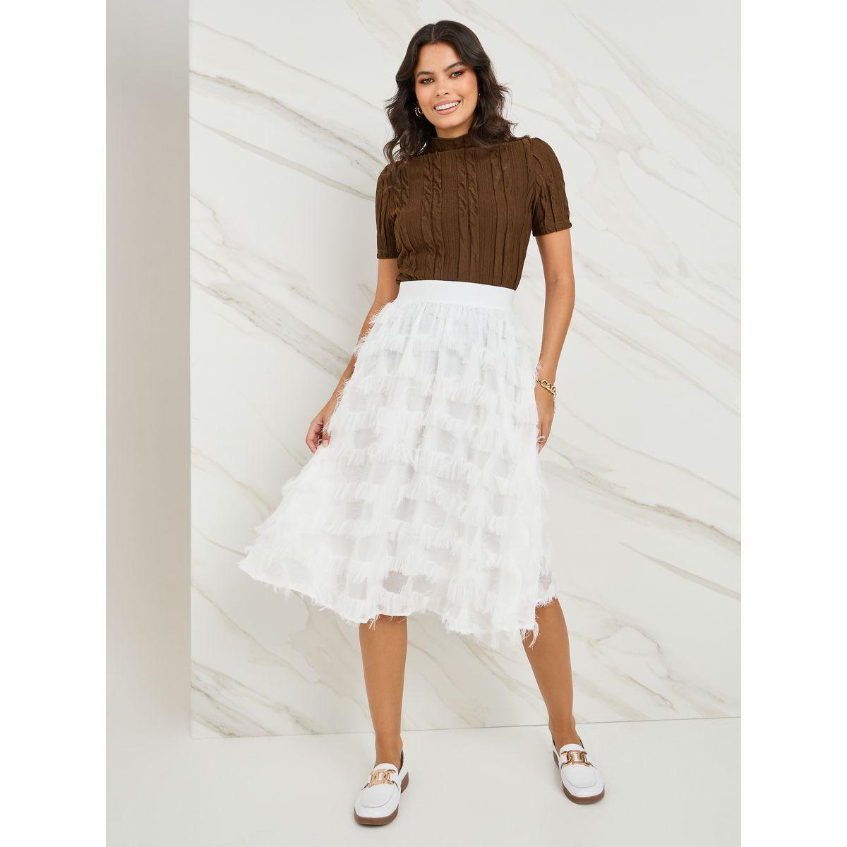 Styli Feathered Midi Skirt-women-clothing-bottoms-skirts-image-2