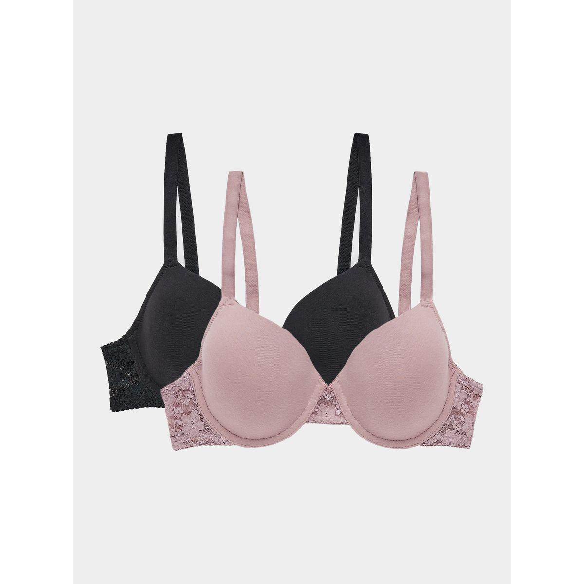 مجموعة من 2 صدرية بياقة عميقة-women-clothing-lingerie-bras-image-1