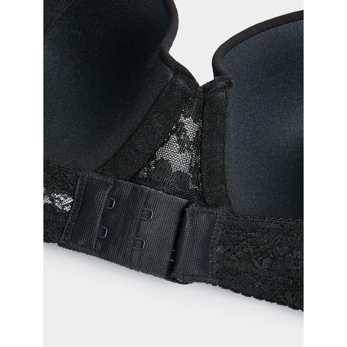 Styli Essentials Pack of 2 - Padded Wired Cotton Lace Wing Plunge Bra-women-clothing-lingerie-bras-image-3
