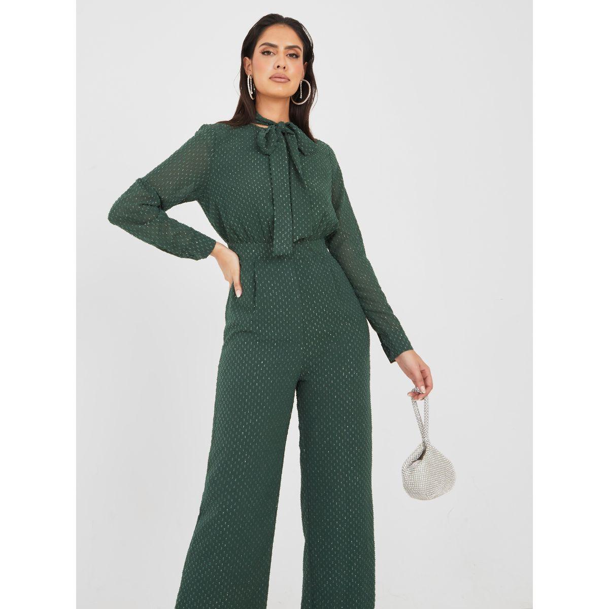 جمبسوت مزين بنسيج اللوريكس-women-clothing-jumpsuits-image-2