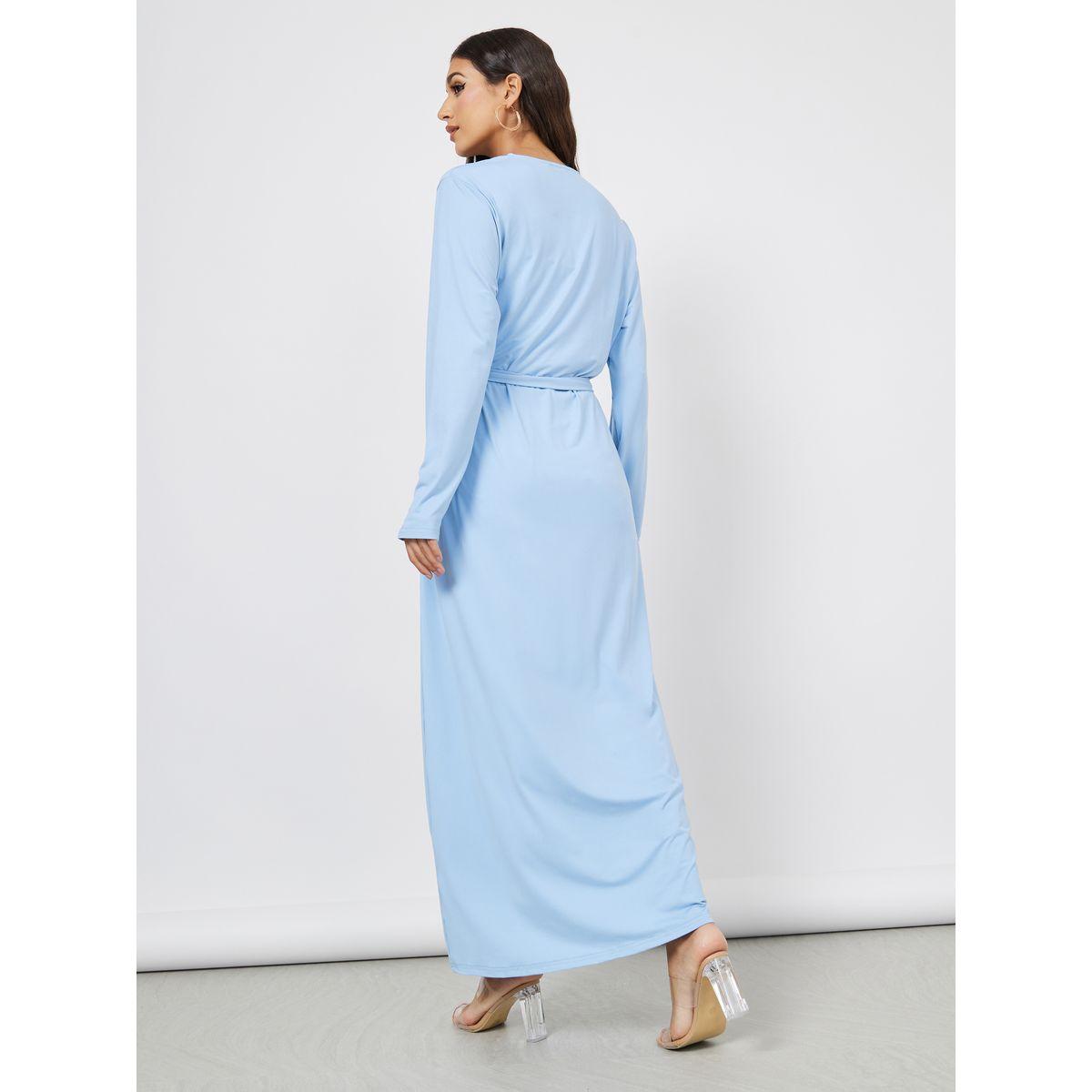 Styli Maxi Length Regular Fit Belted Kimono-women-clothing-shirtsandblouses-shirts-image-5