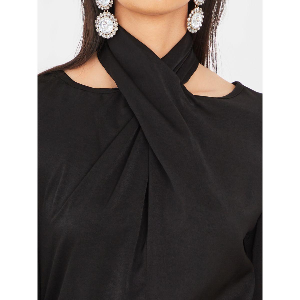 فستان ميدي مزين بريش صناعي-women-clothing-dresses-image-3