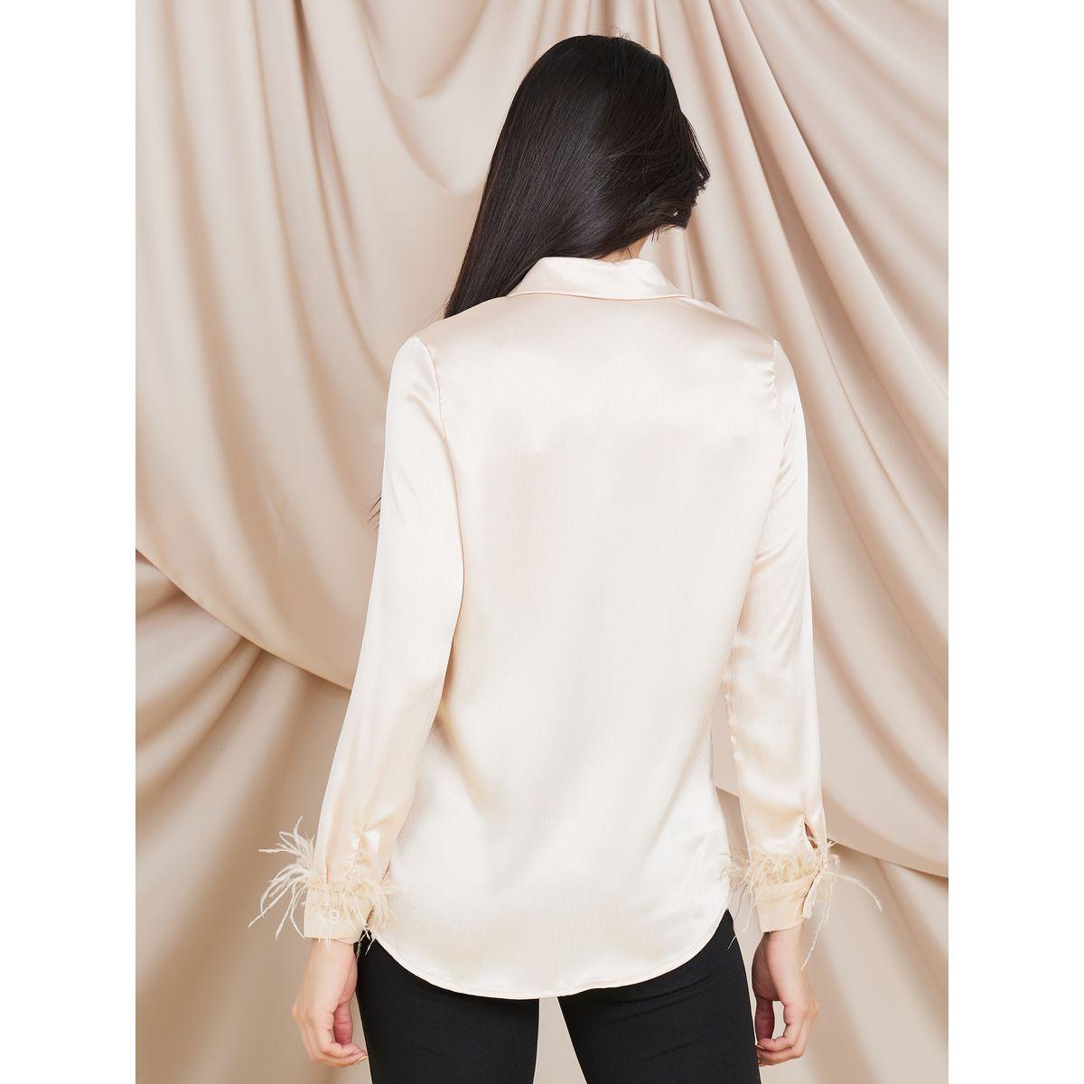 بلوزة كاجوال مزينة بفرو صناعي-women-clothing-shirtsandblouses-shirts-image-5
