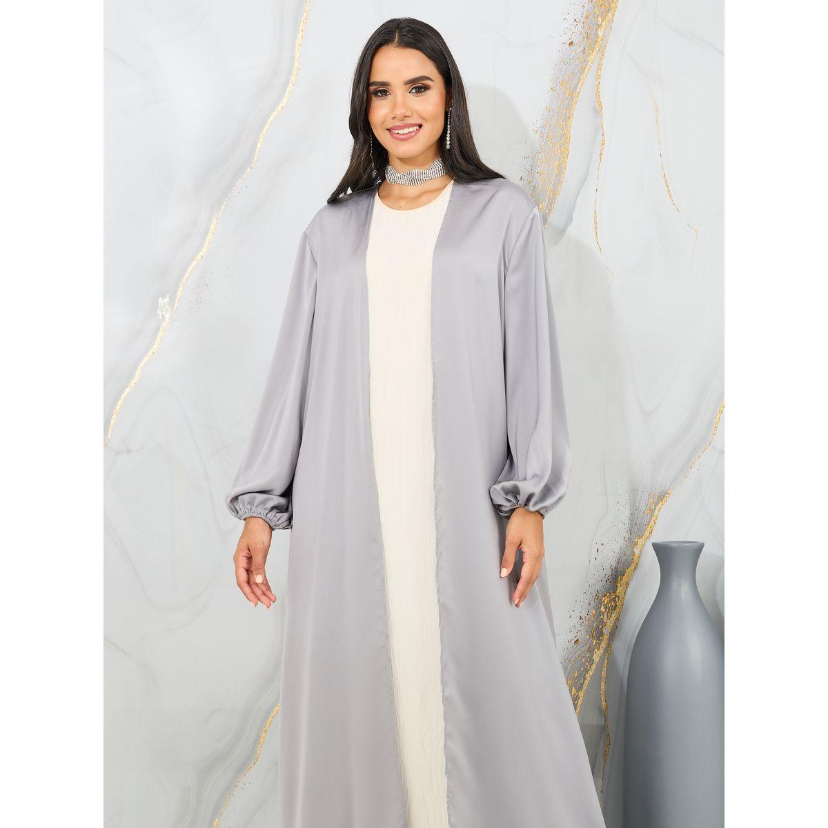 Styli Satin Regular Fit Maxi Length Kimono-women-clothing-shirtsandblouses-shirts-image-2