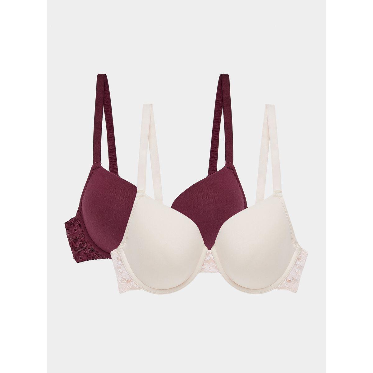مجموعة من 2 صدرية بياقة عميقة-women-clothing-lingerie-bras-image-1