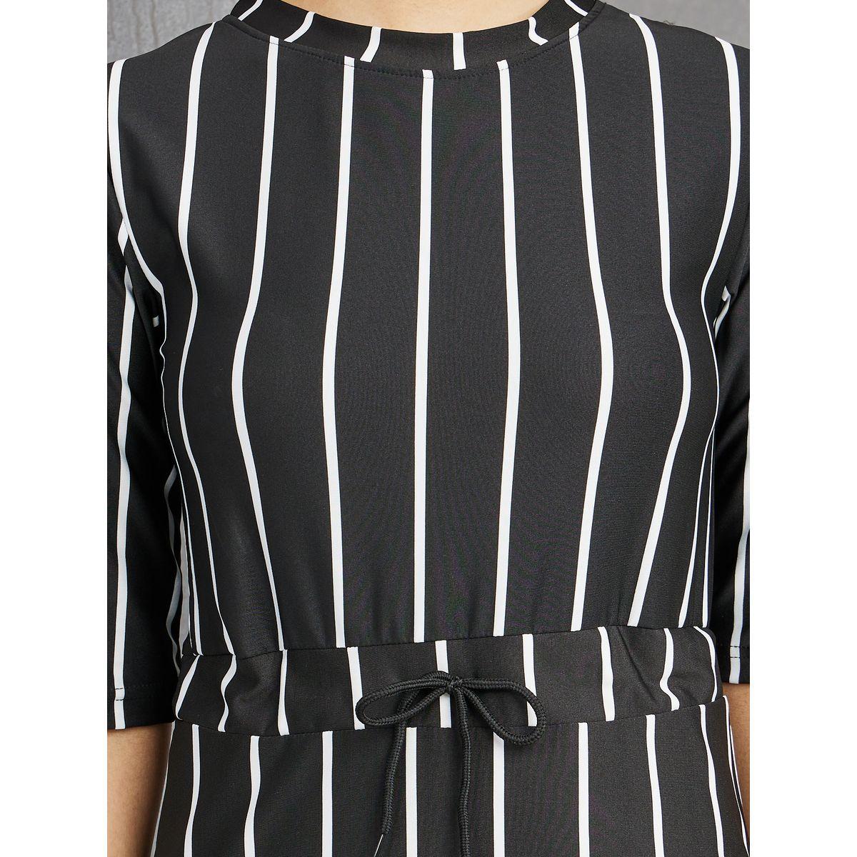 فستان بطول الركبة واكمام قصيرة-women-clothing-dresses-image-3
