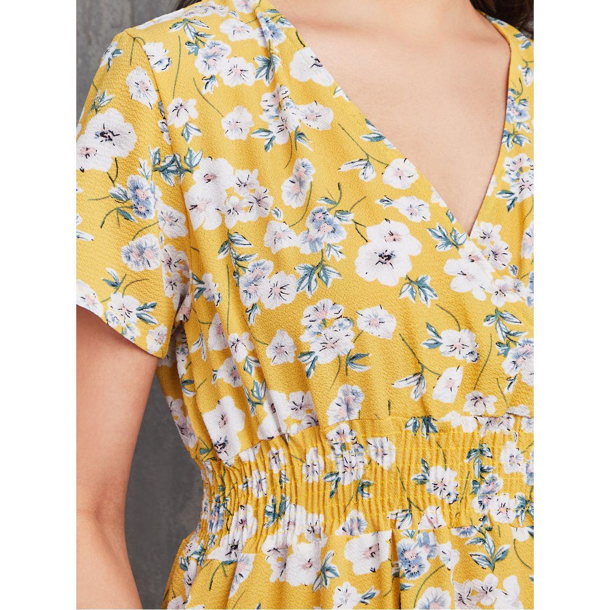 Styli Floral Print Shirred Waist A-Line Midi Dress-women-clothing-dresses-image-3