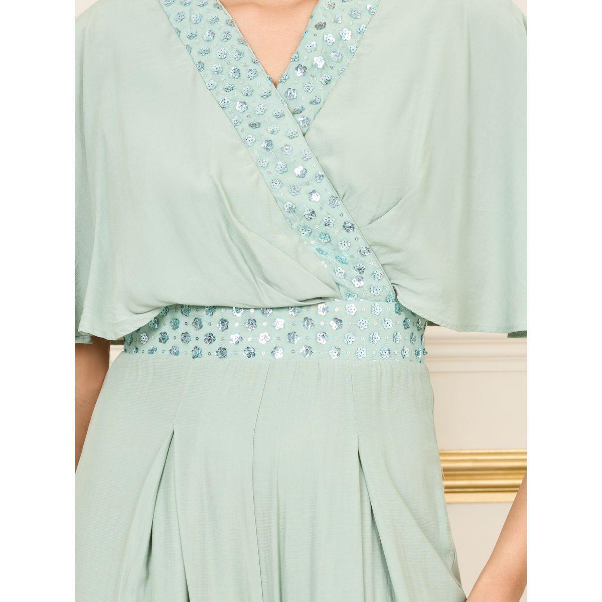 جمبسوت بارجل واسعة واكمام كيب-women-clothing-jumpsuits-image-3