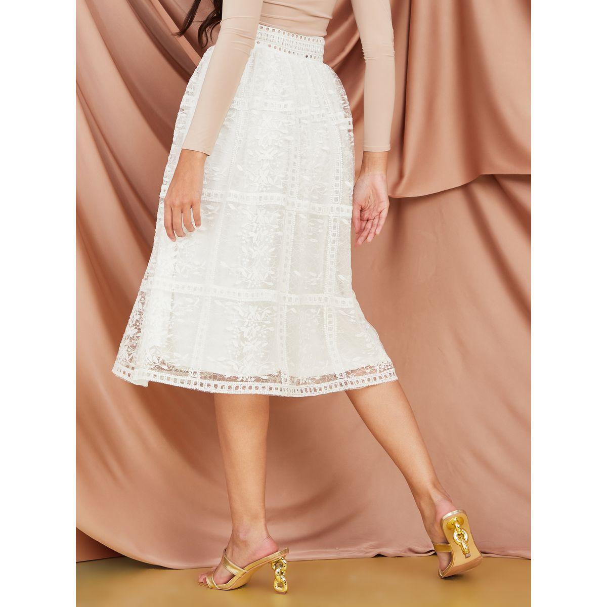 Styli Lace Insert A-Line Midi Skirt-women-clothing-bottoms-skirts-image-4