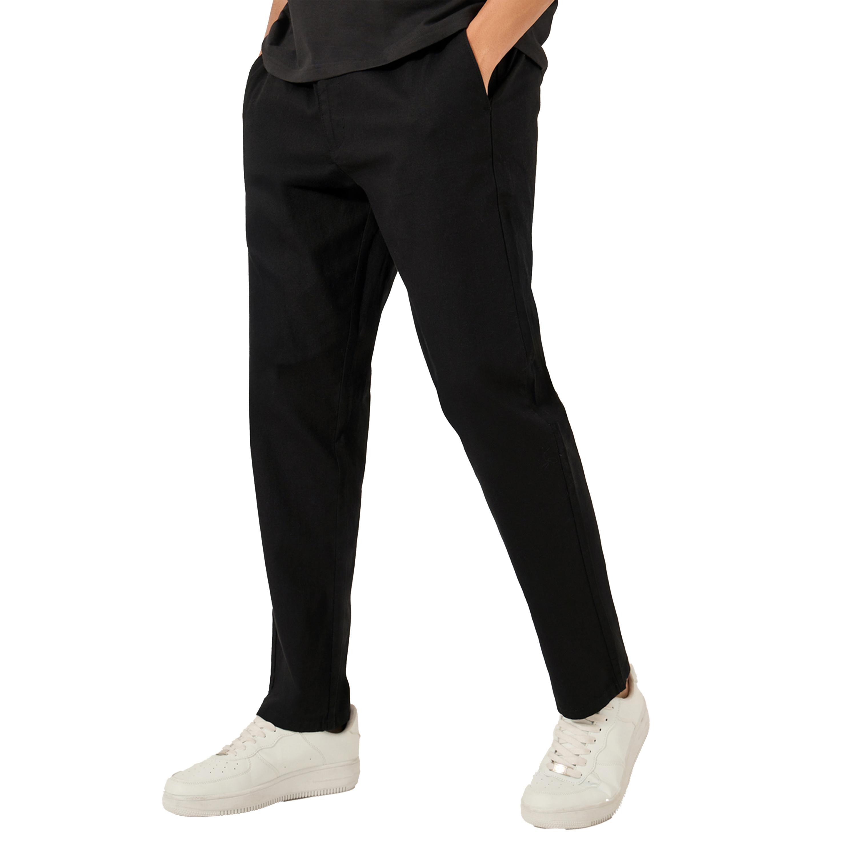 ستايلي - بنطال مريح بقصّة مريحة وملمس ناعم-men-clothing-bottoms-trousersandchinos-trousers-image-1