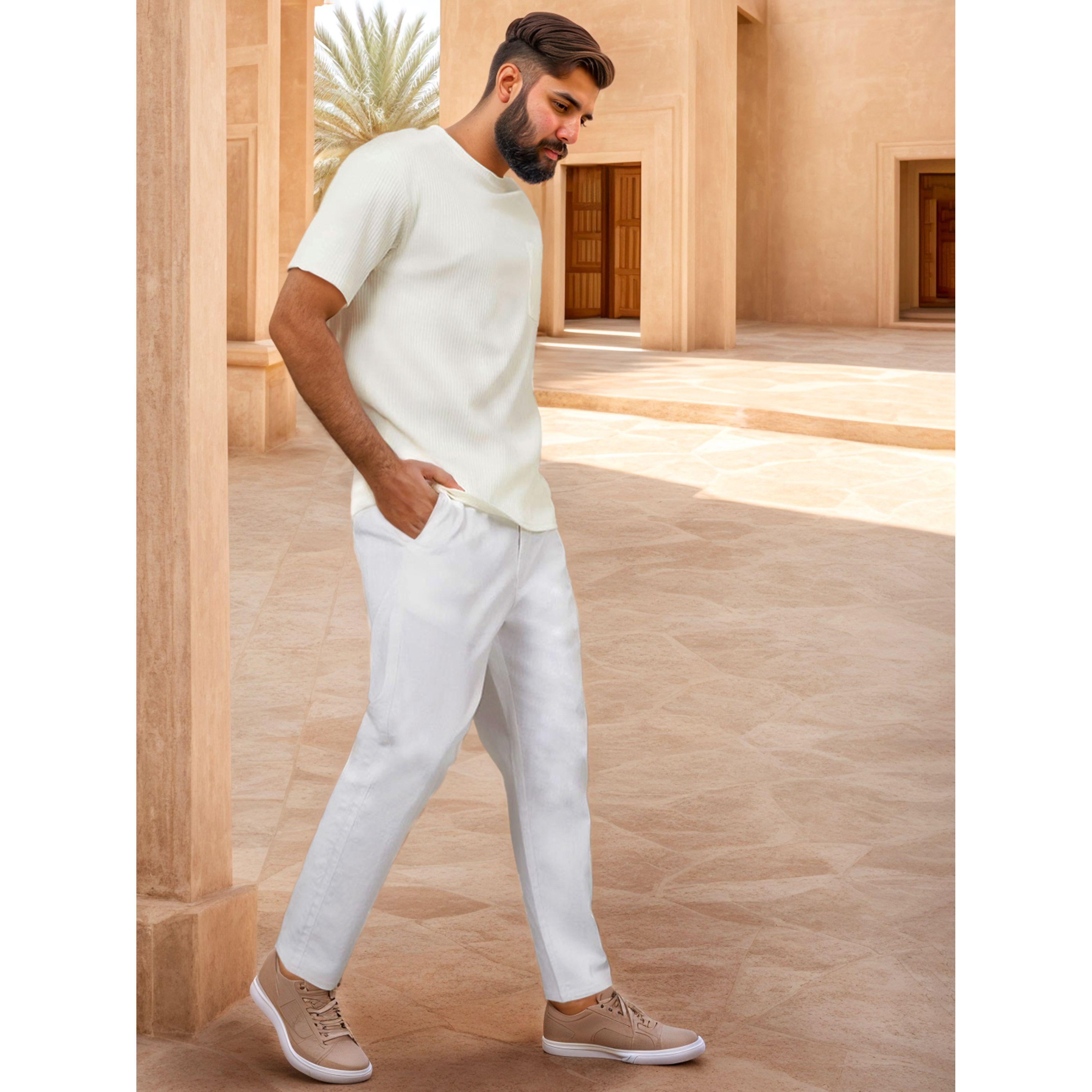 Styli Limited Cotton Linen Trousers-men-clothing-bottoms-trousersandchinos-trousers-image-1