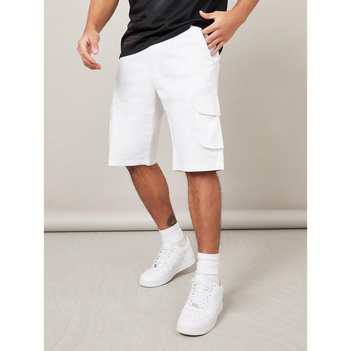 Styli Limited Cargo Shorts with Utility Pocket Detail-men-clothing-bottoms-shorts-image-1