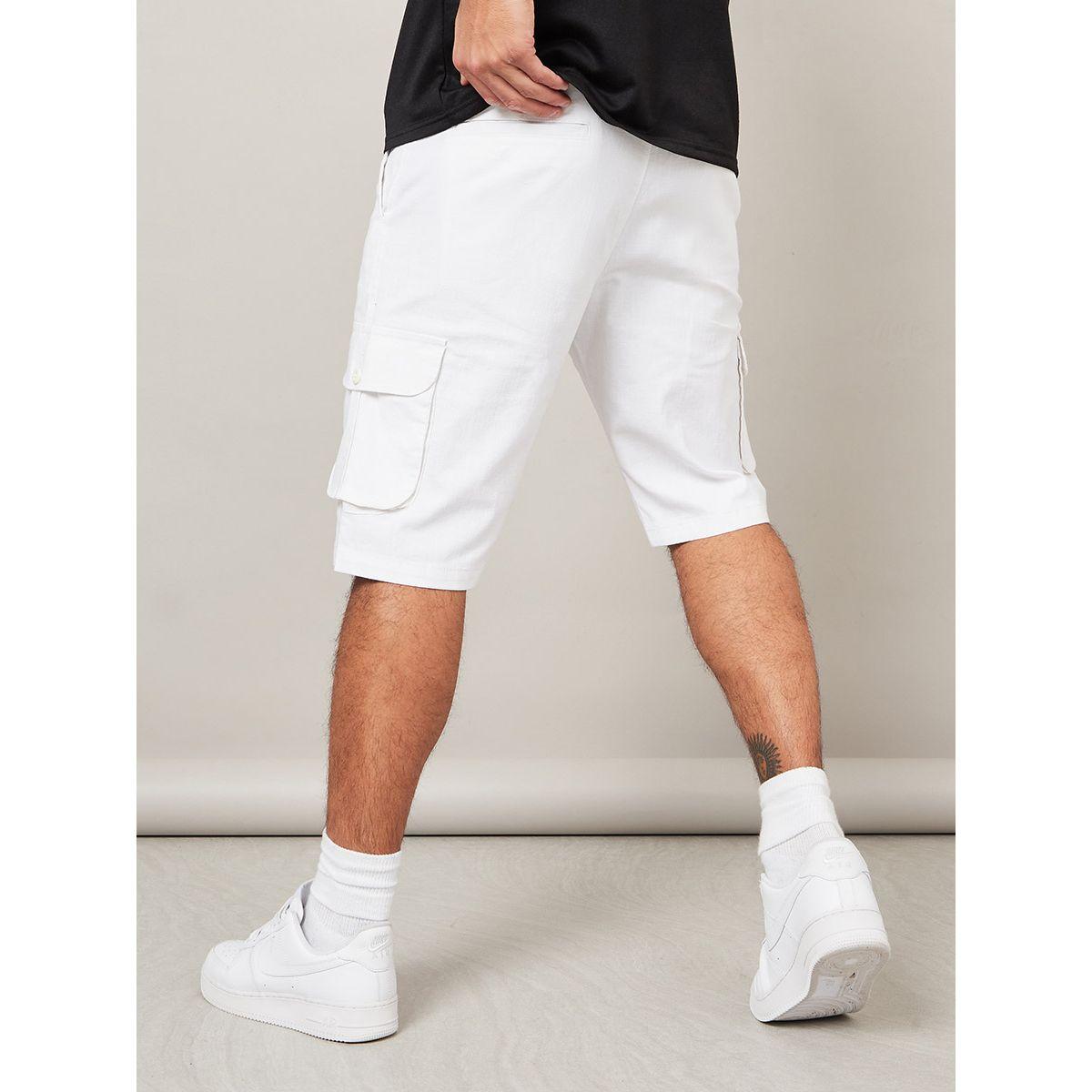 Styli Limited Cargo Shorts with Utility Pocket Detail-men-clothing-bottoms-shorts-image-4