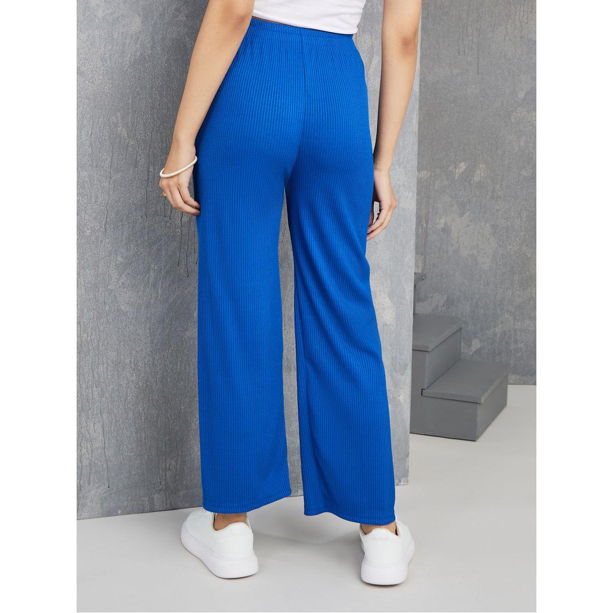Styli Drawstring Waistband Wide Leg Joggers-women-clothing-bottoms-joggers-image-4