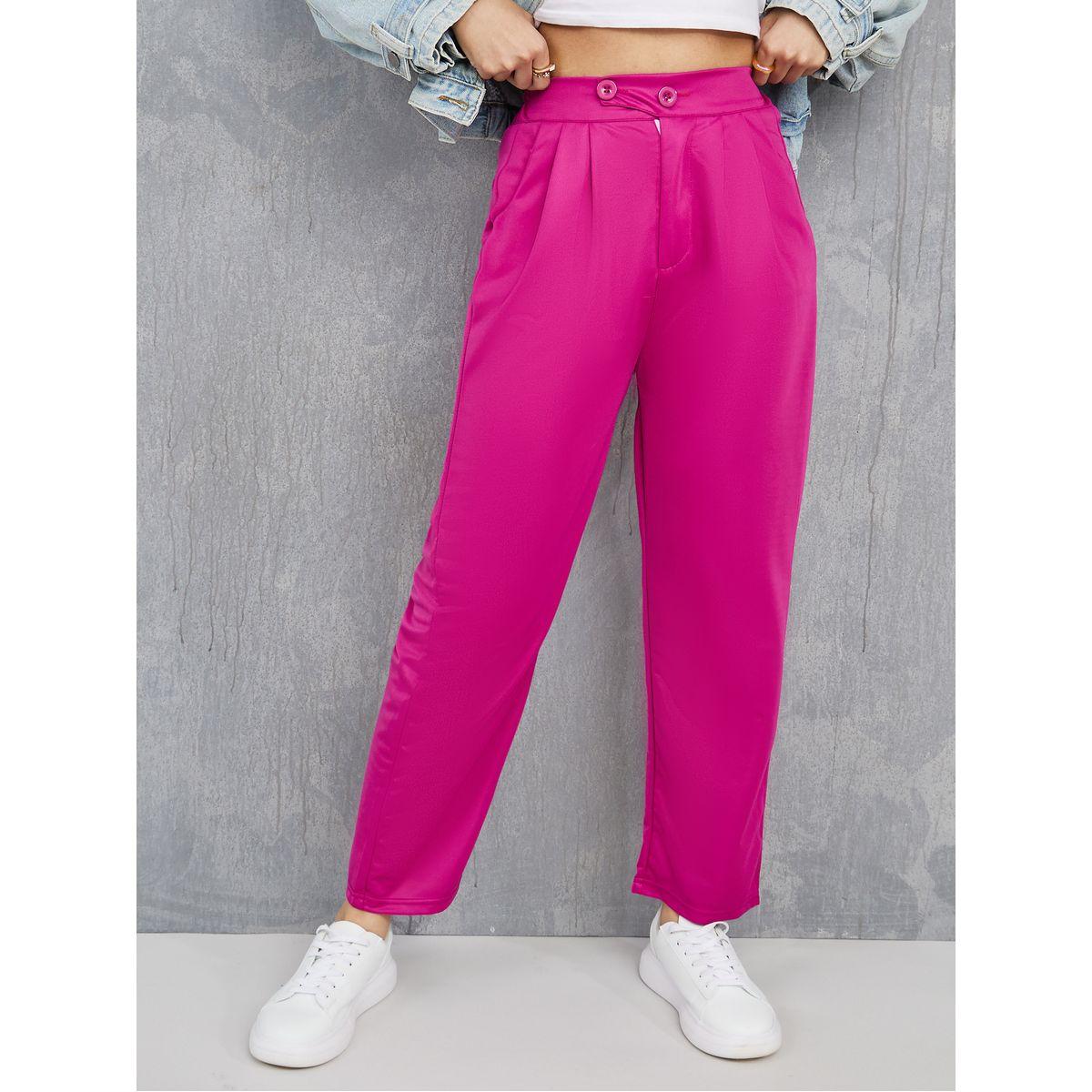 Styli Pleated Detail High Rise Wide Leg Pants-women-clothing-bottoms-trousers-image-1