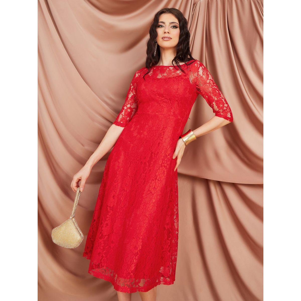 فستان ميدي بتداخلات دانتيل-women-clothing-dresses-image-3