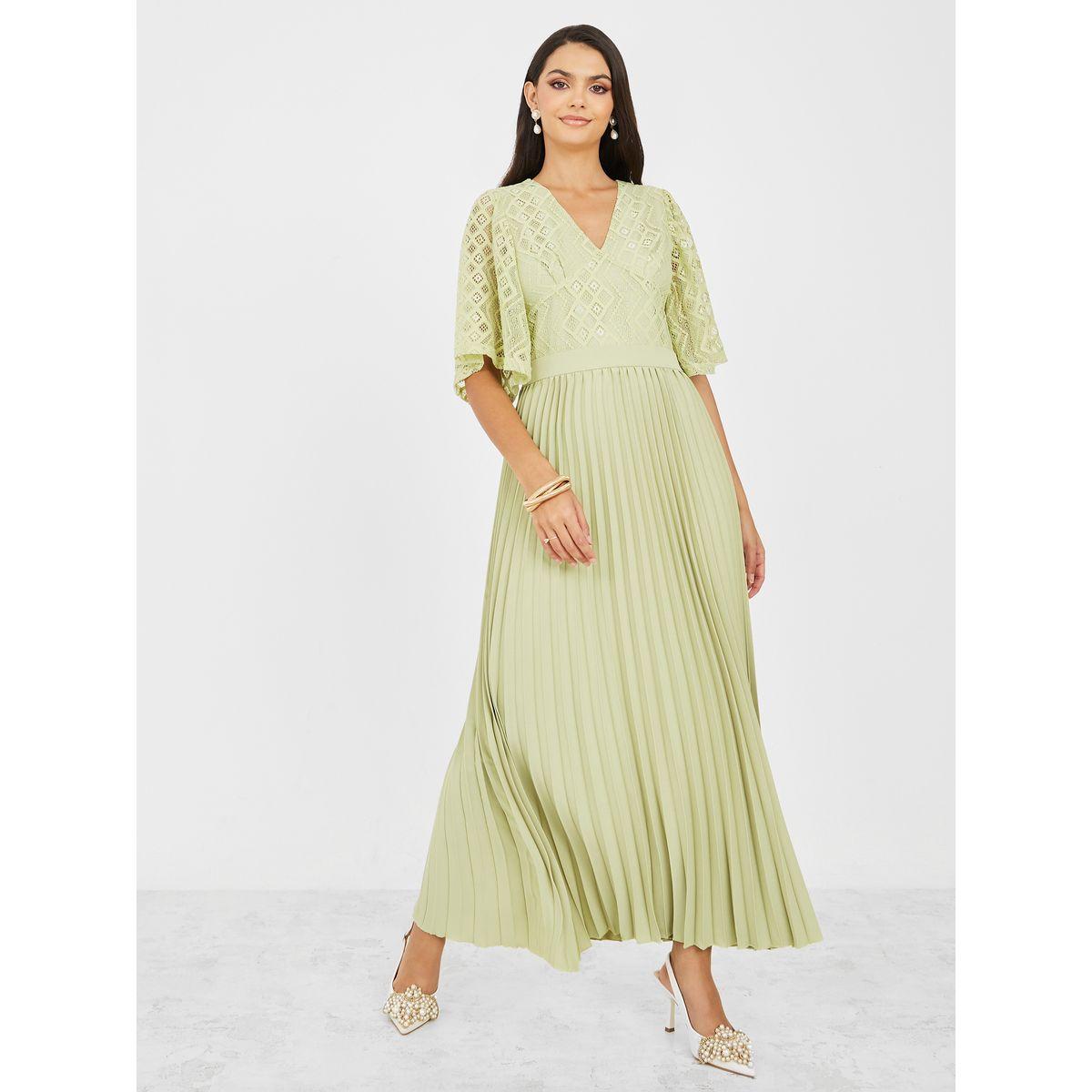 فستان طويل كاجوال مزين بكسرات-women-clothing-dresses-image-1