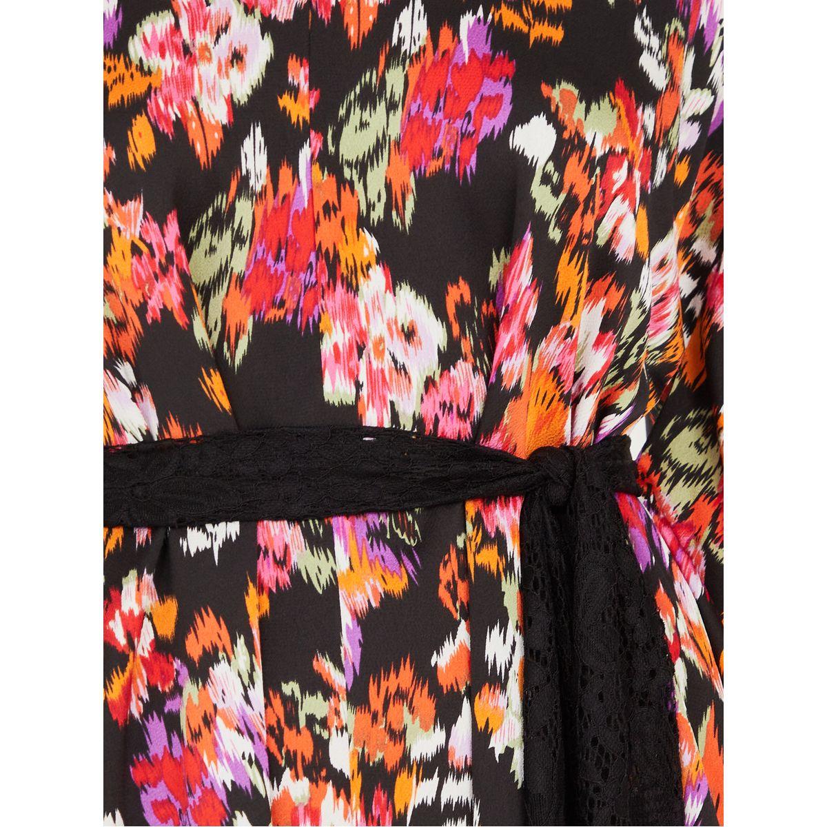 Styli Floral Print Kaftan Maxi Dress with Contrast Trim-women-clothing-dresses-image-3