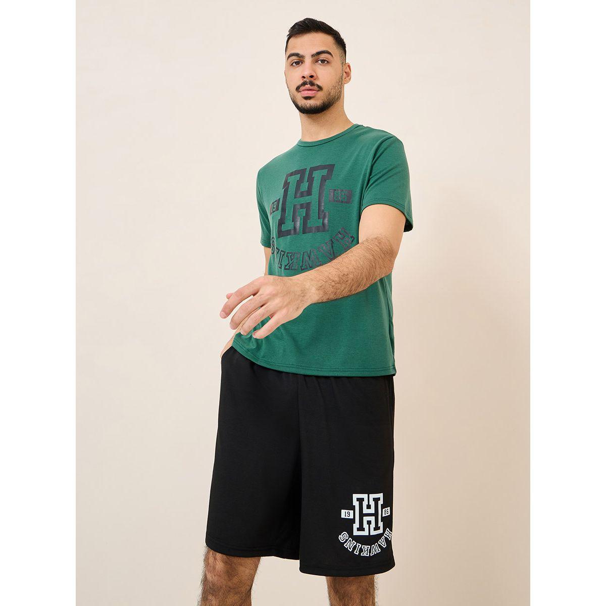 طقم بيجاما من ( شورت + تيشيرت )-men-clothing-nightwear-sets-image-1