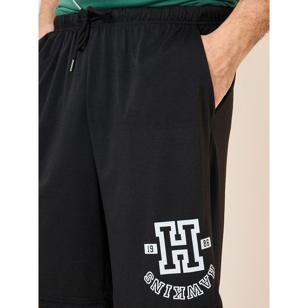 Styli Unwind Hawkins Print T-shirt and Shorts Nightwear Sets-men-clothing-nightwear-sets-image-5