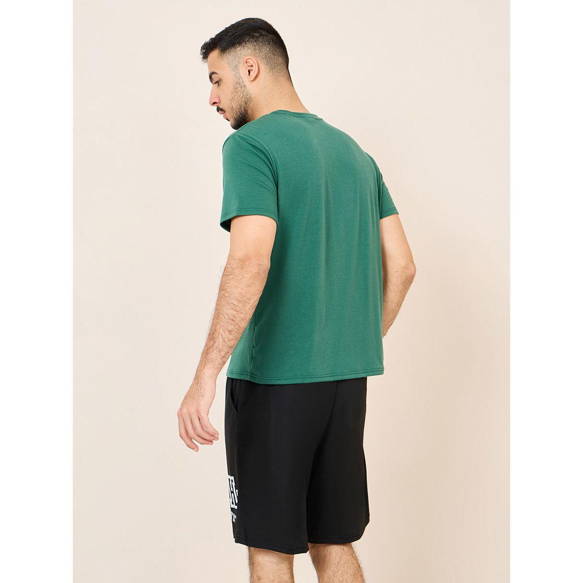 Styli Unwind Hawkins Print T-shirt and Shorts Nightwear Sets-men-clothing-nightwear-sets-image-6