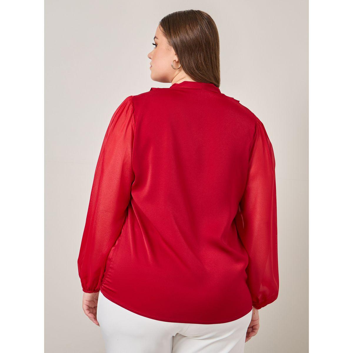 بلوزة ساتان بنمط لف-women-clothing-shirtsandblouses-blouses-image-4