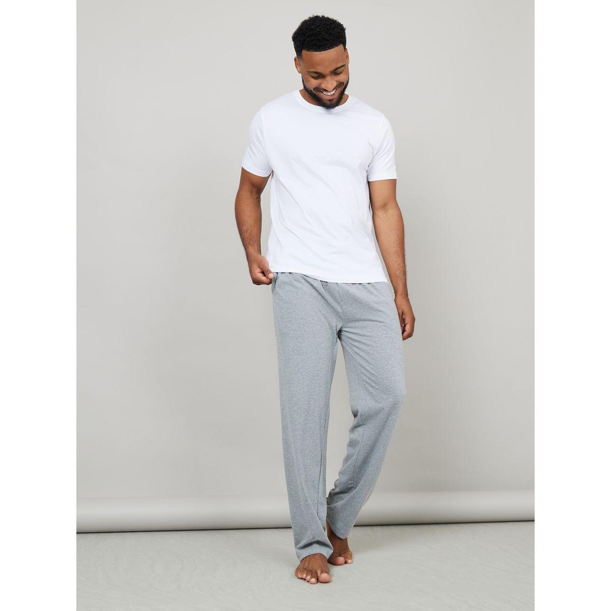 Styli Unwind Solid T-Shirt & Pyjama Set-men-clothing-nightwear-sets-image-1